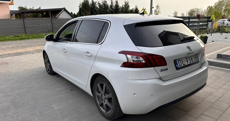 Peugeot 308 cena 42900 przebieg: 54628, rok produkcji 2014 z Legnica małe 92